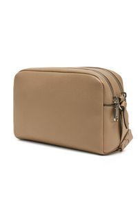 Calvin Klein Jeans Torebka Ultralight Camera Bag21 Pu LV04K3124G Beżowy. Kolor: beżowy. Materiał: skórzane