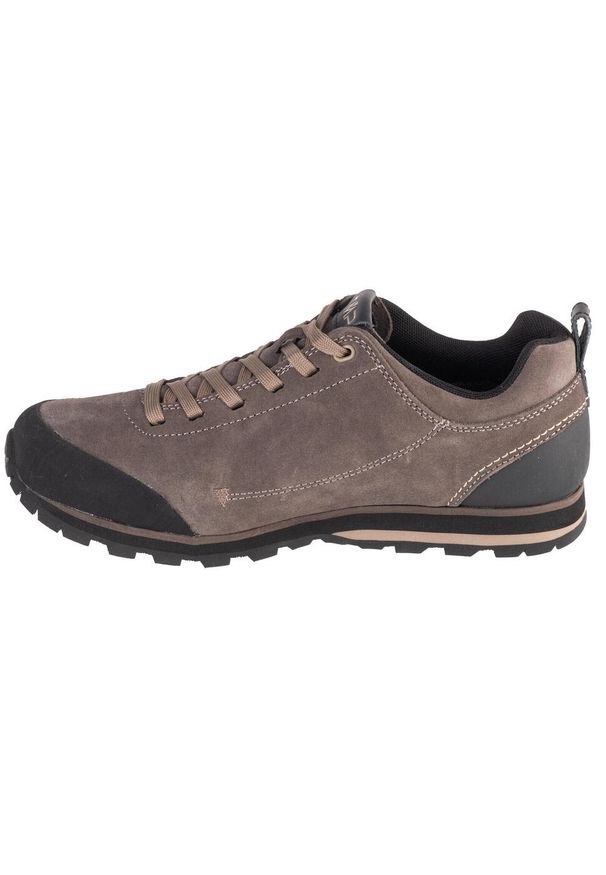 Buty trekkingowe męskie CMP Elettra Low Hiking Wp. Zapięcie: sznurówki. Kolor: zielony, brązowy, wielokolorowy. Materiał: zamsz, tkanina, guma. Szerokość cholewki: normalna