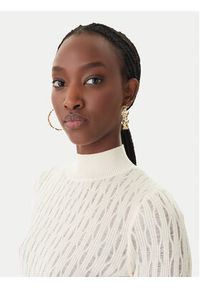 Patrizia Pepe Sweter 8K0368/K307-W409 Beżowy Regular Fit. Kolor: beżowy. Materiał: syntetyk #2