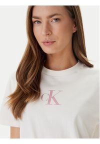 Calvin Klein Jeans T-Shirt Classic Foil LV047E804G Biały Regular Fit. Kolor: biały. Materiał: bawełna #2