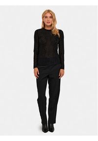 Kaffe Bluzka Nille 10508317 Czarny Slim Fit. Kolor: czarny. Materiał: syntetyk #5