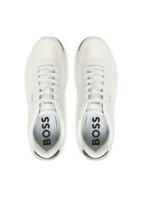 BOSS Sneakersy Titanium 50536481 Beżowy. Kolor: beżowy. Materiał: materiał