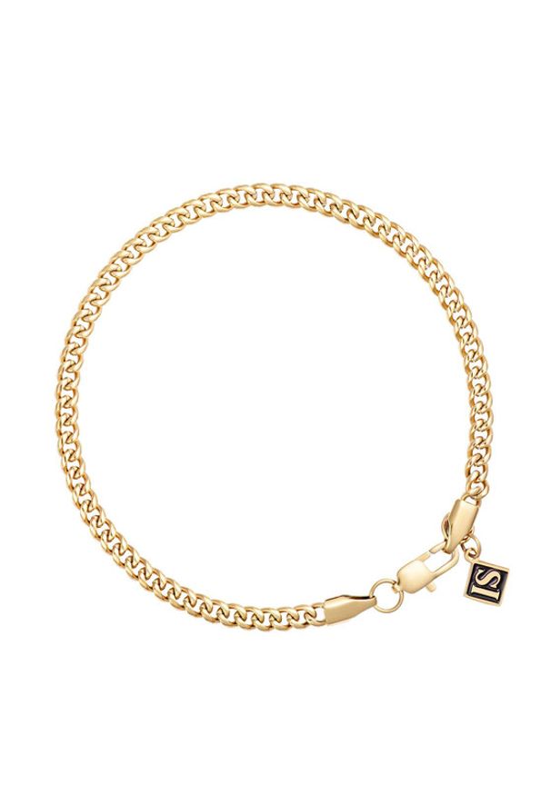 ICED STUFF Bransoletka Miami Cuban Link Złoty. Materiał: metalowe. Kolor: złoty