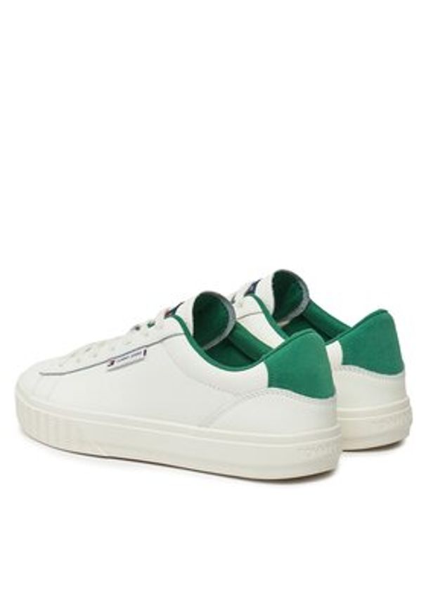 Tommy Jeans Sneakersy Tjw Cupsole Sneaker Ess EN0EN02508 Écru. Materiał: skóra