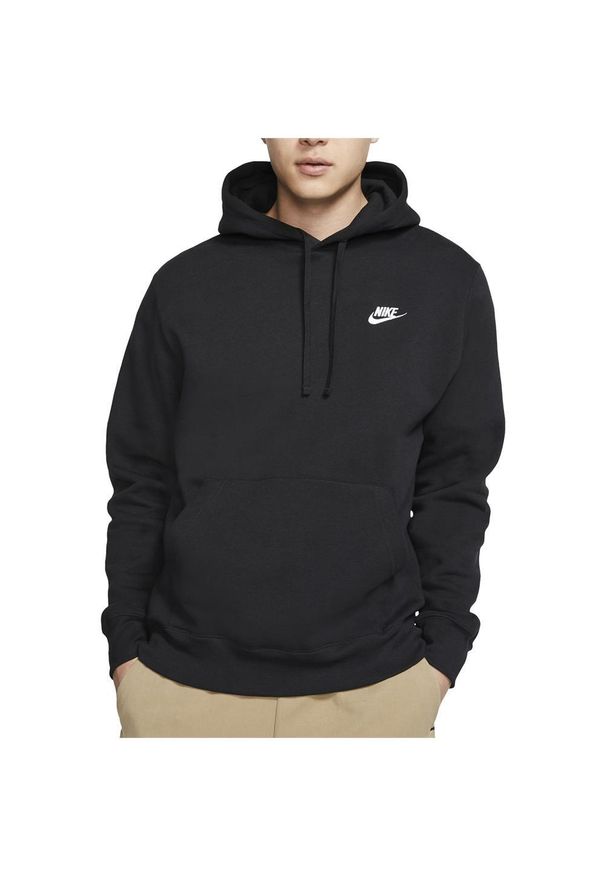 Nike - Bluza na co dzień męska NIKE SPORTSWEAR CLUB z kapturem. Typ kołnierza: kaptur. Kolor: czarny. Sport: koszykówka