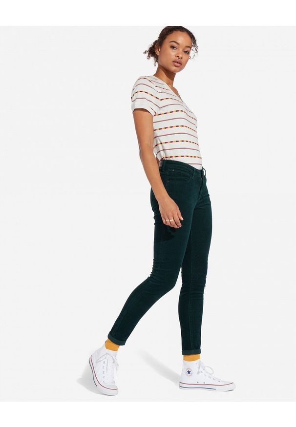 Wrangler - WRANGLER SKINNY SPODNIE DAMSKIE PINE W28KWLG01 112128355