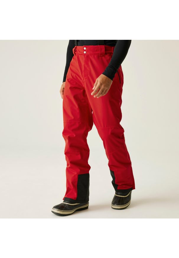 DARE 2B - Achieve II Męskie spodnie narciarskie. Kolor: czerwony. Sezon: zima. Sport: narciarstwo