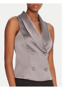 Rinascimento Kamizelka garniturowa CFC0124958003 Beżowy Slim Fit. Kolor: beżowy. Materiał: syntetyk #5