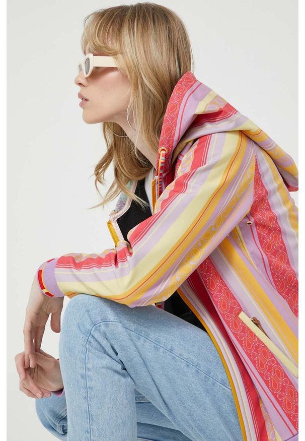 Femi Stories kurtka Wave damska. Okazja: na co dzień. Materiał: materiał, softshell. Długość rękawa: raglanowy rękaw. Styl: casual