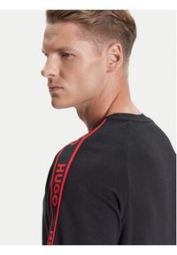 Hugo - HUGO Bluza Liam 50540909 Czarny Regular Fit. Kolor: czarny. Materiał: bawełna