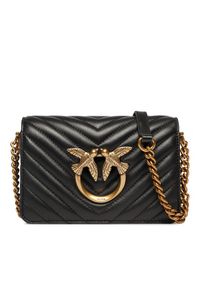 Pinko Torebka Love Click Mini PE 22 PLTT 100067 A0GK Czarny. Kolor: czarny. Materiał: skórzane