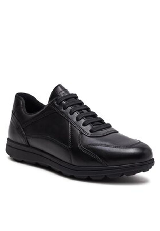 Geox Sneakersy U Spherica Ec12 U45GRA 00043 C9999 Czarny. Kolor: czarny. Materiał: skóra
