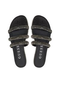 Guess Klapki Tadem FLGTAM ELE19 Czarny. Kolor: czarny. Materiał: materiał