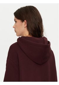 Lee Bluza 112355175 Bordowy Relaxed Fit. Kolor: czerwony. Materiał: bawełna