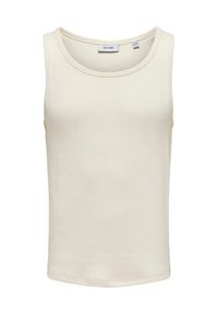 Only & Sons Tank top Tanner 22030217 Écru Regular Fit. Materiał: bawełna #8