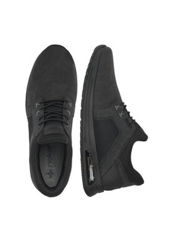 Rieker Sneakersy B1053-00 Czarny. Kolor: czarny. Materiał: skóra
