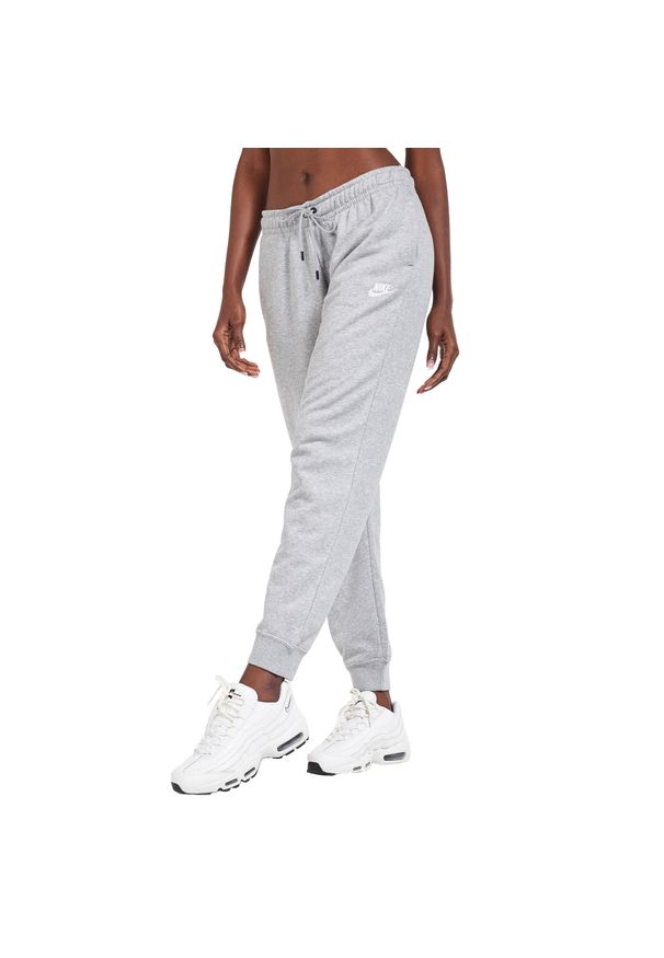 Nike - Spodnie Do Joggingu Damskie Polar Essential. Kolor: szary. Materiał: polar. Sport: bieganie