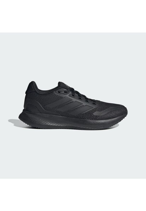Adidas - Buty Runfalcon 5 Kids. Kolor: czarny. Materiał: materiał. Sport: bieganie