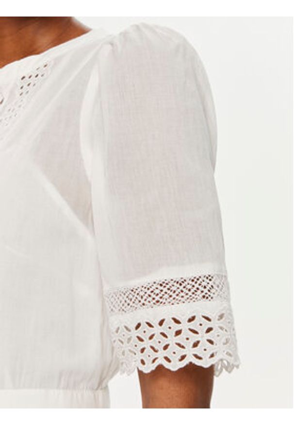 GAP - Gap Sukienka letnia 880287-02 Biały Regular Fit. Kolor: biały. Materiał: bawełna. Sezon: lato