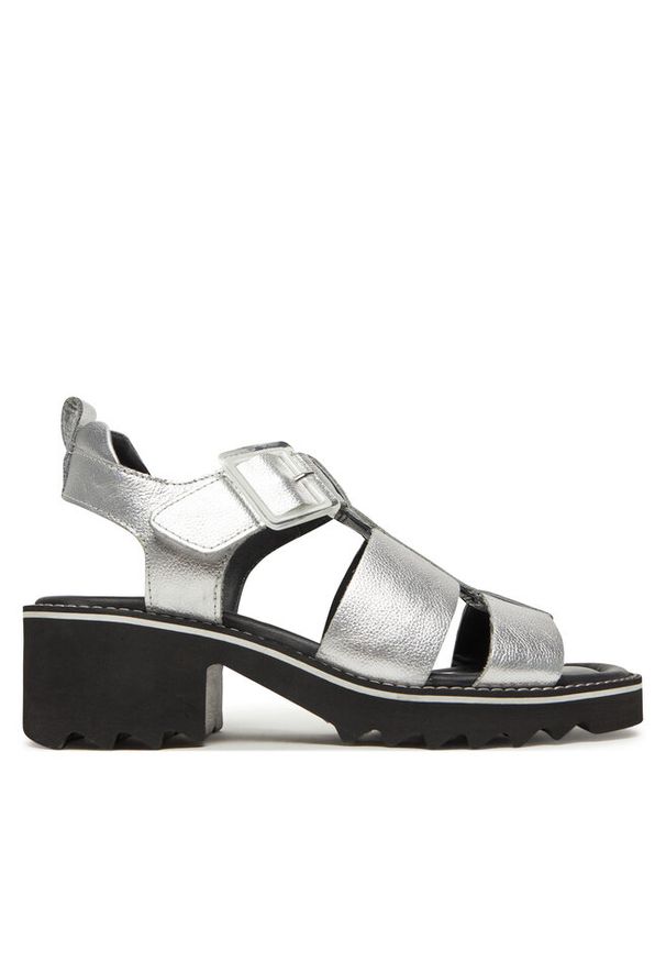 Sandały Ara. Kolor: srebrny