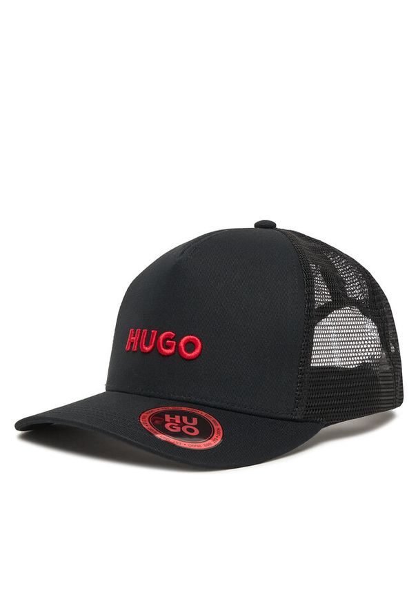 Hugo - Czapka z daszkiem HUGO. Kolor: czarny