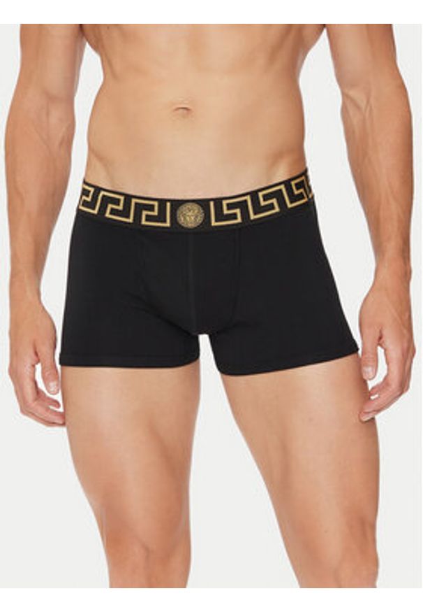 VERSACE - Versace Komplet 2 par bokserek AU10181 1A10011 Czarny. Kolor: czarny. Materiał: bawełna