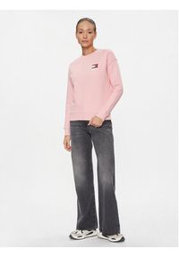 Tommy Jeans Bluza Graphic Flag DW0DW17328 Różowy Boxy Fit. Kolor: różowy. Materiał: bawełna #3
