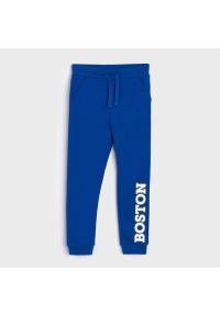 Sinsay - Spodnie dresowe - Niebieski. Kolor: niebieski