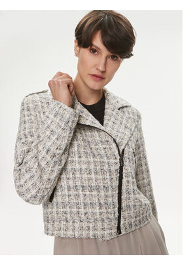only - ONLY Kurtka przejściowa Bella 15308867 Szary Regular Fit. Kolor: szary. Materiał: syntetyk