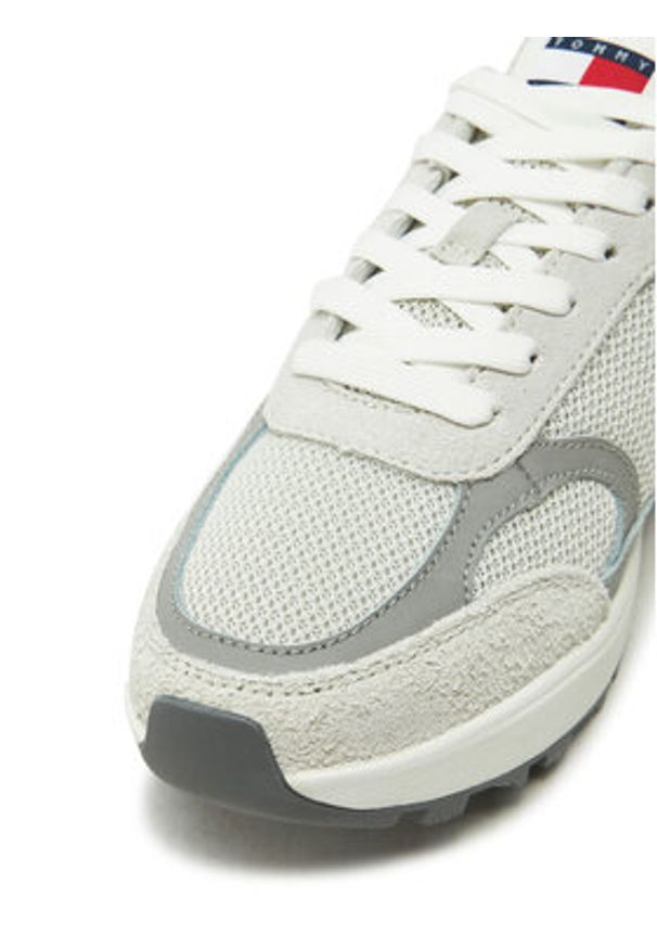 Tommy Jeans Sneakersy Tjw Tech Runner EN0EN02705 Szary. Kolor: szary. Materiał: zamsz, skóra