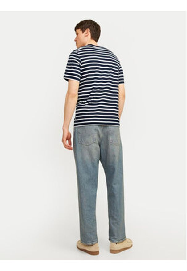 Jack & Jones T-Shirt Organic Basic 12156101 Granatowy Slim Fit. Kolor: niebieski. Materiał: bawełna
