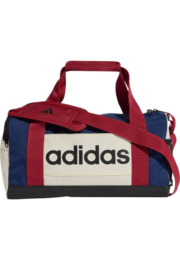 Adidas Torba adidas Linear Duffel XS granatowo-czerwono-beżowa KE5544. Kolor: niebieski, beżowy, czerwony, wielokolorowy