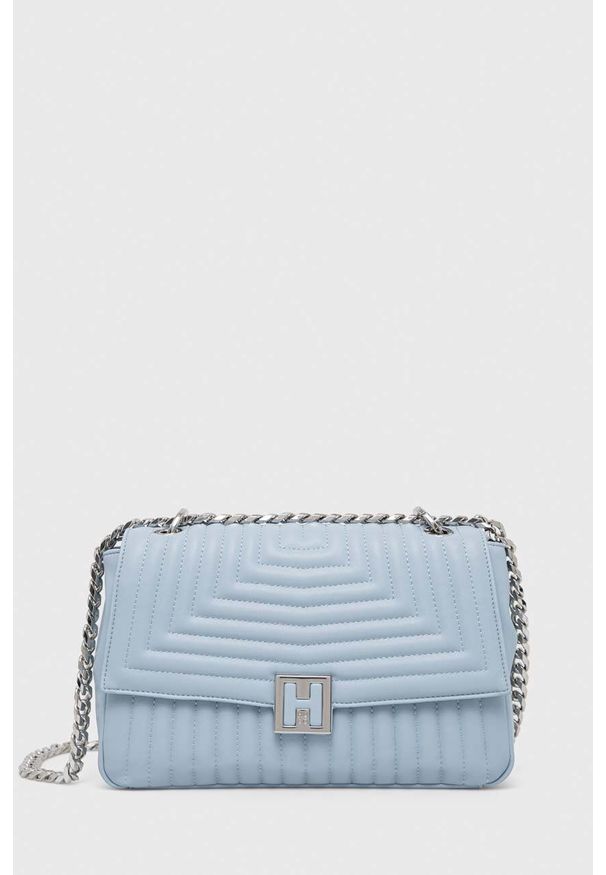 Hugo - HUGO torebka kolor niebieski. Kolor: niebieski