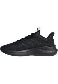 Adidas - Buty do biegania adidas AlphaEdge + M IF7290 czarne. Zapięcie: sznurówki. Kolor: czarny. Materiał: syntetyk, materiał, guma. Szerokość cholewki: normalna. Sport: fitness
