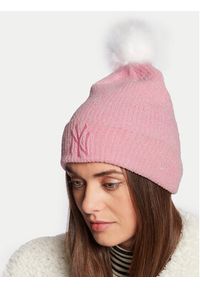 New Era Czapka New York Yankees Chenille Beanie 60284837 Różowy. Kolor: różowy. Materiał: poliester #5