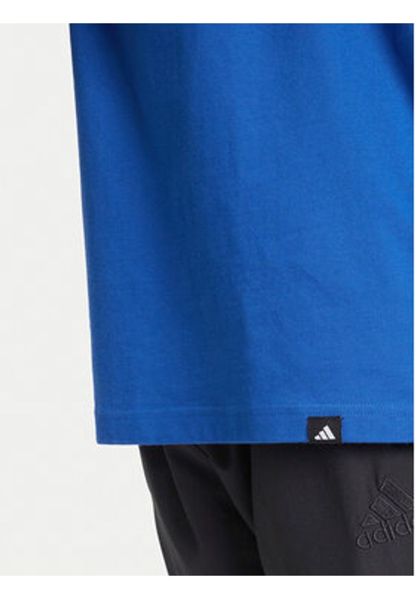 Adidas - adidas T-Shirt Pennant Trim Graphic JL9227 Niebieski Regular Fit. Kolor: niebieski. Materiał: bawełna