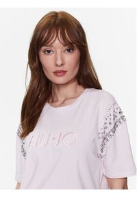 Liu Jo T-Shirt A3418 J5003 Różowy Regular Fit. Kolor: różowy. Materiał: bawełna