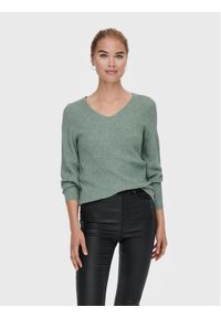 only - ONLY Sweter Atia 15230147 Zielony Regular Fit. Kolor: zielony. Materiał: wiskoza #1