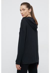 Calvin Klein Underwear Bluza lounge damska kolor czarny. Typ kołnierza: kaptur. Kolor: czarny. Materiał: dzianina #2