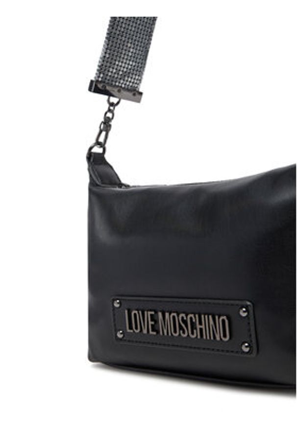 Love Moschino - LOVE MOSCHINO Torebka JC4140PP1MLO000A Czarny. Kolor: czarny. Materiał: skórzane