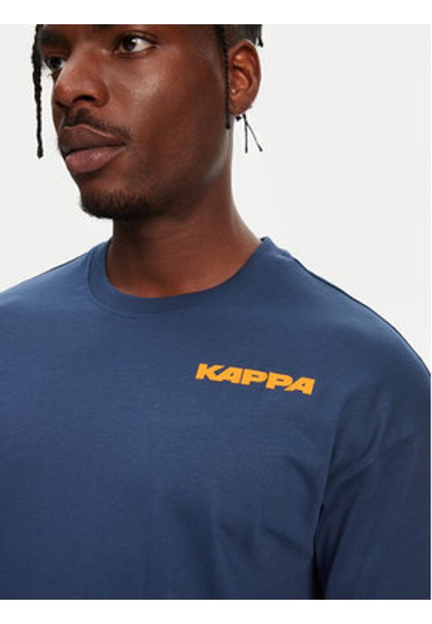 Kappa T-Shirt Nyle 351S5GW Niebieski Regular Fit. Kolor: niebieski. Materiał: bawełna