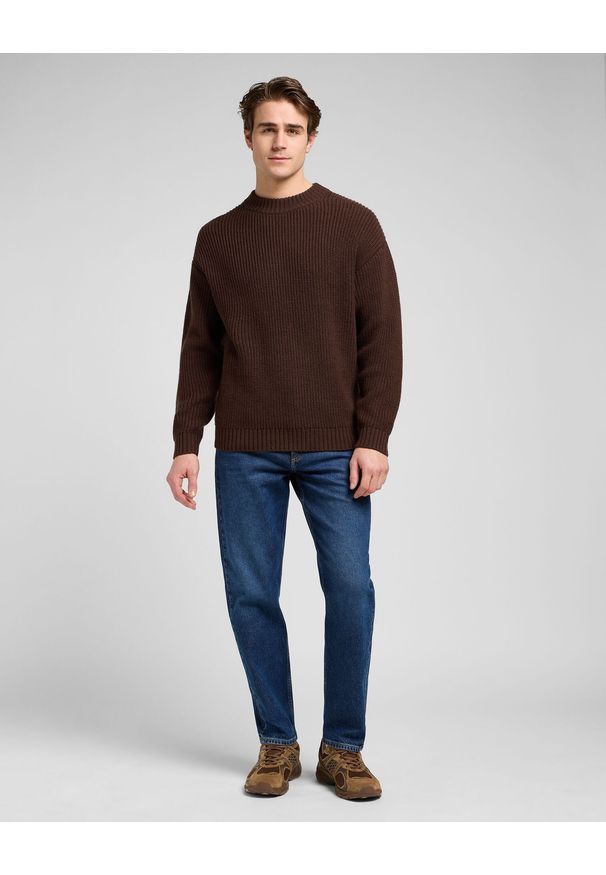 Lee - MESKI SWETER LEE CHUNKY CREW NECK ARABICA 112370541