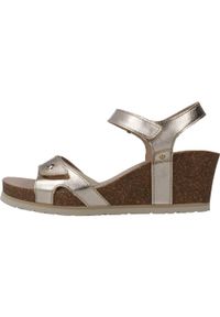 Sandały Panama Jack Model Julia Shine B3 Kolor Złoty. Kolor: żółty. Materiał: skóra. Sezon: lato