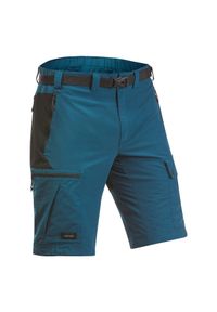 FORCLAZ - Spodenki trekkingowe męskie Forclaz MT500. Kolor: zielony, wielokolorowy, turkusowy, niebieski, czarny. Materiał: materiał, tkanina, syntetyk