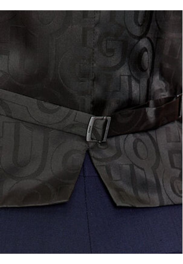 Hugo Garnitur Henry/Getlin233V1X 50495023 Granatowy Slim Fit. Kolor: niebieski. Materiał: wełna, syntetyk