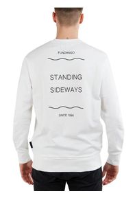 FUNDANGO - Bluza męska Fundango Warren. Kolor: biały. Styl: sportowy