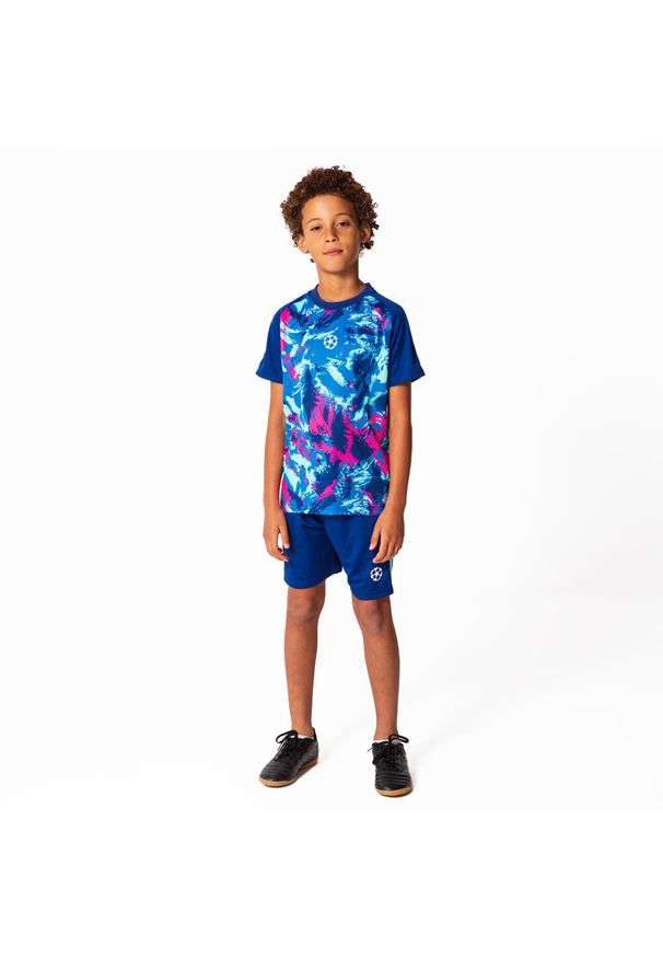 CHAMPIONS LEAGUE - Koszulka piłkarska dla dzieci Champions League. Kolor: niebieski. Sport: piłka nożna