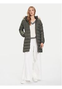 Tommy Jeans Kurtka puchowa Essential DW0DW18864 Zielony Slim Fit. Kolor: zielony. Materiał: syntetyk #4