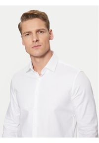 Calvin Klein Koszula K10K113851 Biały Slim Fit. Kolor: biały. Materiał: bawełna #3