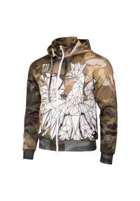 Bluza sportowa męska EXTREME HOBBY POLSKA CAMO z kapturem. Typ kołnierza: kaptur. Kolor: brązowy, zielony, wielokolorowy. Materiał: poliester #1